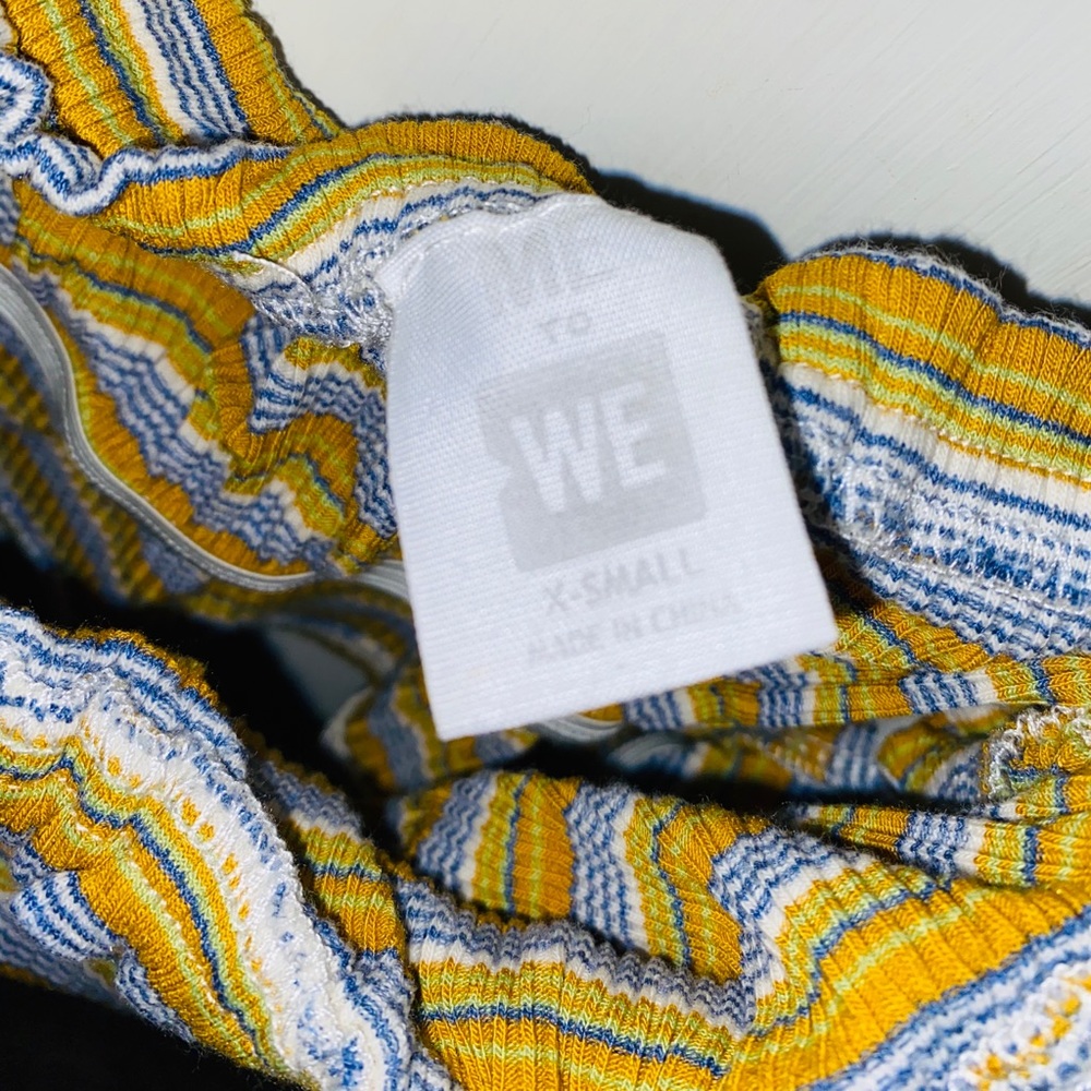 PacSun cropped tank top in orange & green - Picture 4 of 4